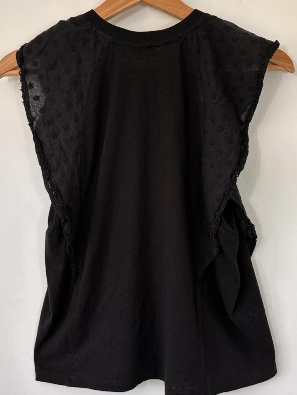Heartloom Size S Greta Top T- Shirt Lace Eyelet - Picture 6 of 8